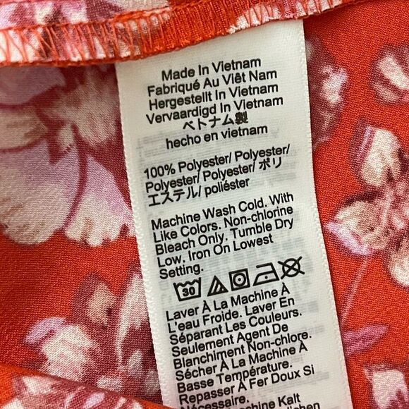 J.CREW Winter Garden Top in Poppy Fields Medium Red Pink NEW Floral Flower BM928 - Picture 6 of 11